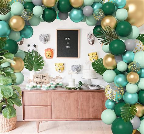 Wild One Safari Jungle Balloon Garland Arch Kit Metallic Gold Etsy