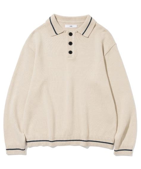 MUSINSA MILLO ARCHIVE Collar Switch Knit Sand