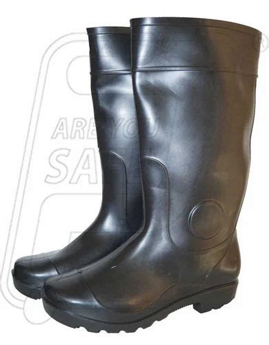 Black Full Hillson Industrial Safety Gumboots At Pair In