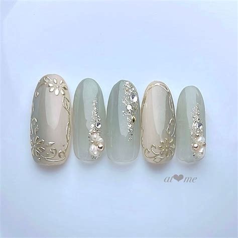 Artistic Press On Nails Hand Painted Long Fake Nails Shell Nails Long