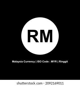 Malaysia Currency Symbol Malaysian Ringgit Icon Stock Vector (Royalty ...