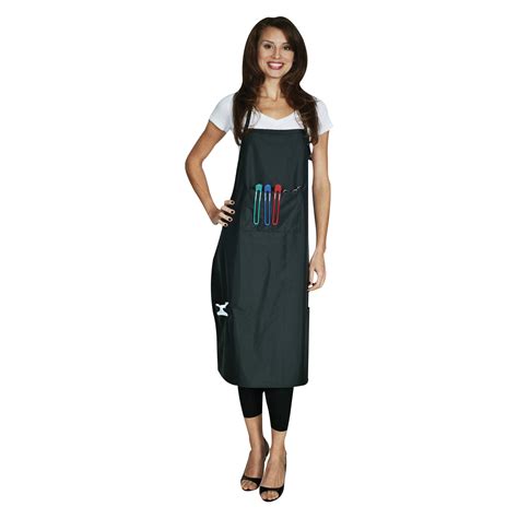 Extra Long Salon Apron Black Burmax