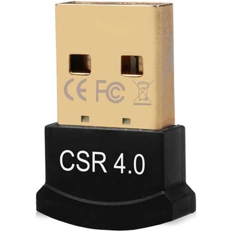 OcioDual Clé USB Bluetooth 4 0 Mini Adaptateur Noir Nano Dongle sans