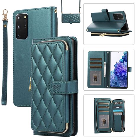 Feishell For Samsung Galaxy S Crossbody Zipper Wallet Case For Women