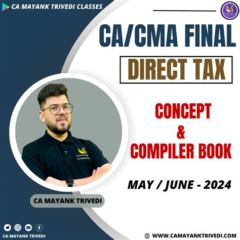 Book Ca Cs Cma Final Direct Tax Concept Book And Compiler May Nov