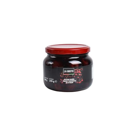 Pitted Dark Sweet Cherries In Syrup Lagusto Snf
