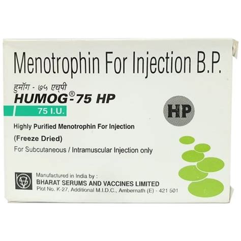 Humog Hp Menotrophin Injection Packaging Type Box Packaging Size