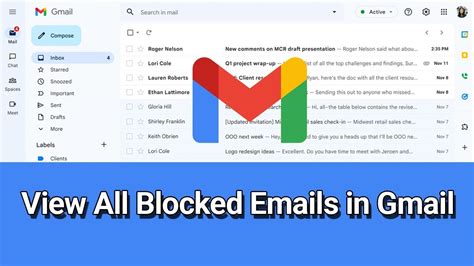 How To View All Blocked Emails In Gmail Youtube