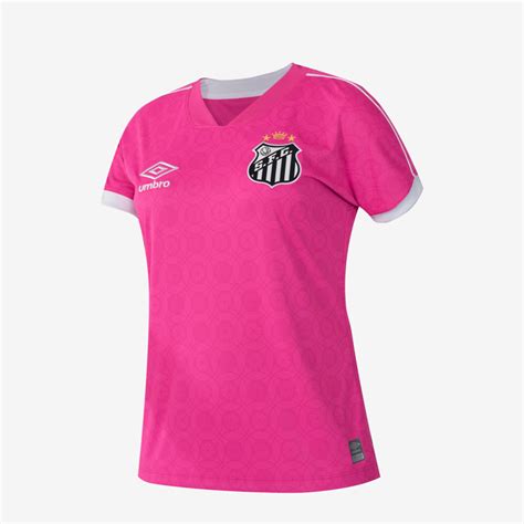 CAMISA FEM UMBRO SANTOS OUTUBRO ROSA 2023 CAMISA FEM UMBRO SANTOS