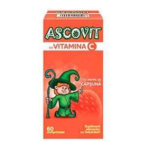 Ascovit Mg X Comprimate Capsuni Omega Pharma