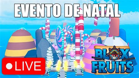 JOGANDO A NOVA UPDATE DE NATAL BLOX FRUITS AO VIVO YouTube