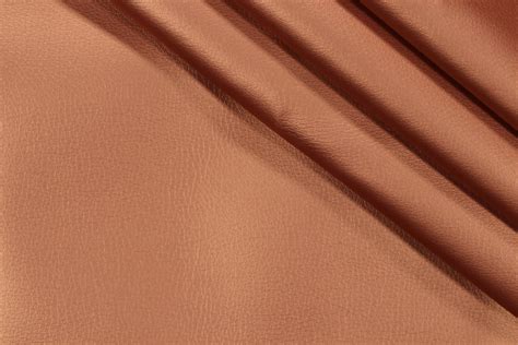 Sample Of Stof France Ekokuir Brilliant Vinyl Upholstery Fabric In Rouille