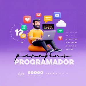 Dia do Programador 12 de Setembro Parabéns Social Media PSD Editável