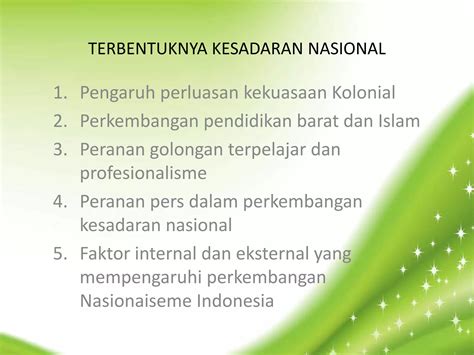 Terbentuknya Kesadaran Nasional Ppt