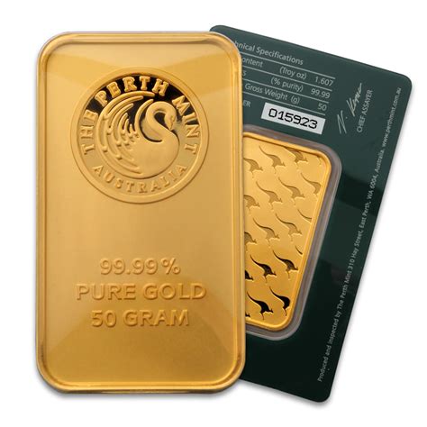 Perth Mint 50 Gram Gold Bar Buy Perth Mint 50 Gram Gold Bars