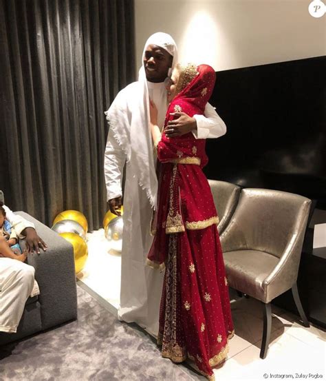 Paul Pogba et son épouse Zulay Pogba lors de leur mariage religieux en