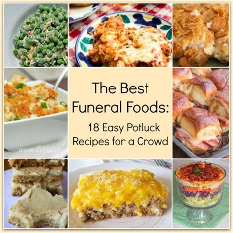 The Best Funeral Foods 21 Easy Potluck Recipes For A Crowd Funeral