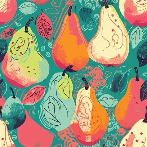Premium Vector Seamless Colorful Fruits