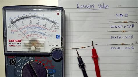 How To Check Resistor With Analog Multimeter YouTube