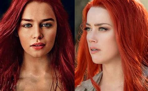 Emilia Clarke Replaces Amber Heard As Mera In Aquaman Fan Art