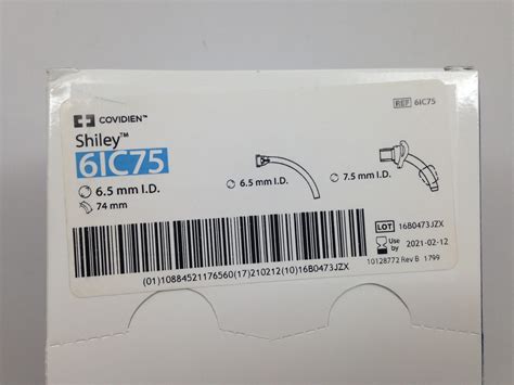 COVIDIEN 6IC75 Shiley Disposable Inner Cannula, 6.5mm I.D., 7.5mm I.D ...