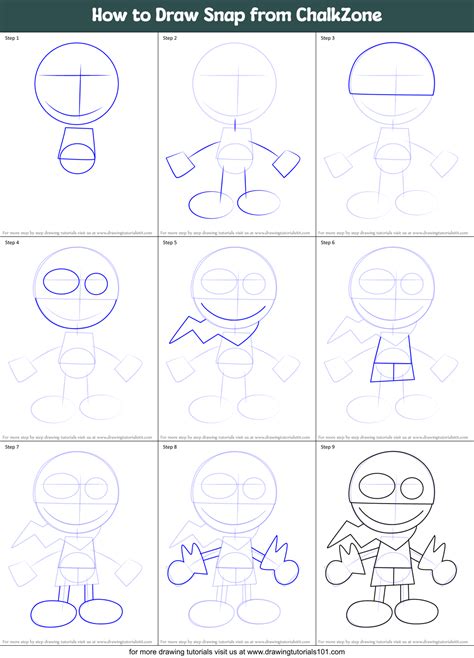 How To Draw Snap From Chalkzone Chalkzone Step By Step