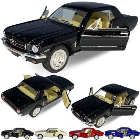 Carrinho De Ferro Miniatura Mustang 1964 Metal Abre A Porta Europio