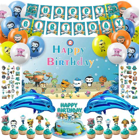 Buy Octonauts Birthday Party Supplies, Octonauts party supplies Include Birthday Banner, Cake ...