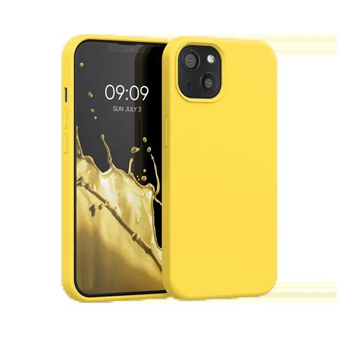 Silicone Iphone 15 Case Yellow Caseface