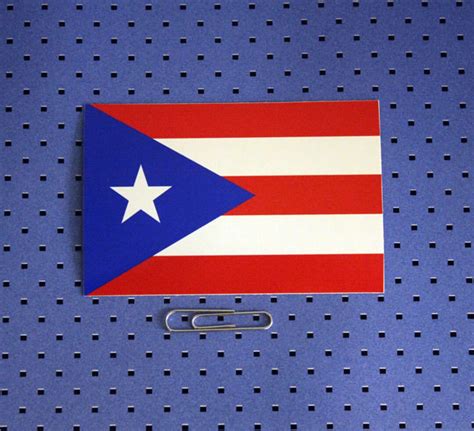 Puerto Rico Flag Bumper Sticker - Etsy