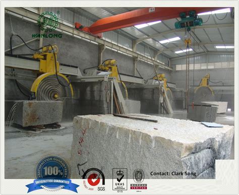 Multi Blade Granite Block Cutter Granite Cutting Machine For India