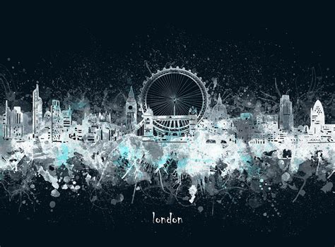 London Skyline Artistic V Digital Art By Bekim M Pixels