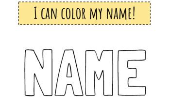 Name Printable Coloring Pages