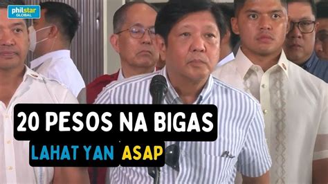 Pababa Na Ng Pababa Bongbong Marcos Sa 20 Pesos Na Bigas YouTube