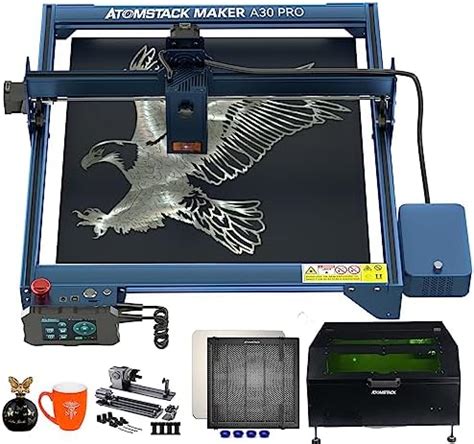 ATOMSTACK A30 Pro 33W Laser Graviermaschine mit Zubehör R1 Pro Roller