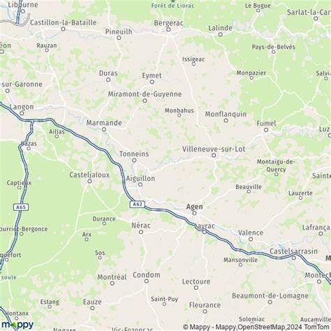 Plattegrond Lot Et Garonne Kaart Van Lot Et Garonne En Praktische Info