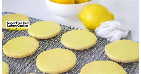 Sugar Free Iced Lemon Cookies - THE SUGAR FREE DIVA