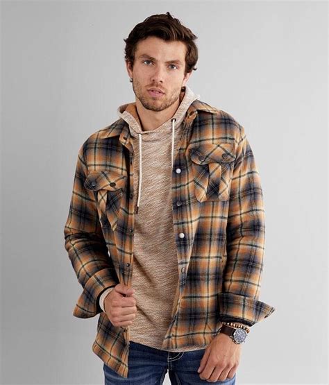 Outpost Makers Plaid Flannel Shacket Men S Flannel Outfits Men