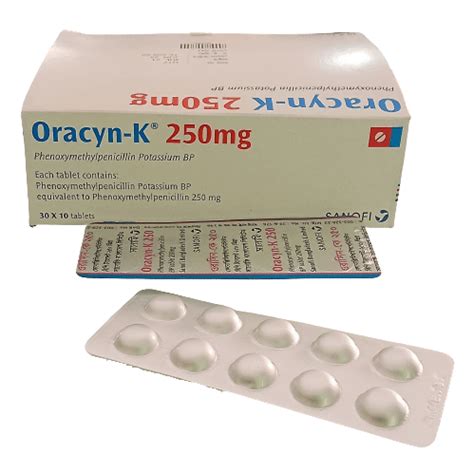 Oracyn K 250 mg Tablet ওরসন ক ২৫০ ম গর টযবলট Synovia