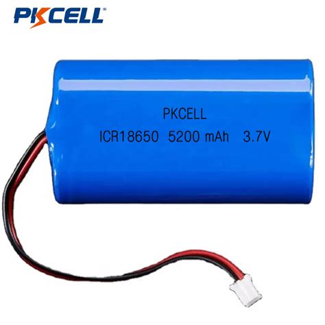 Pkcell Icr18650 37v 5200mah Lithium Ion Battery Rechargeable Battery Pack