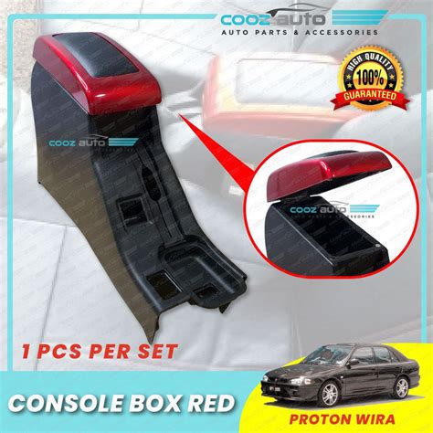 Proton Wira Satria Putra Console Box Armrest Arm Rest Red Black