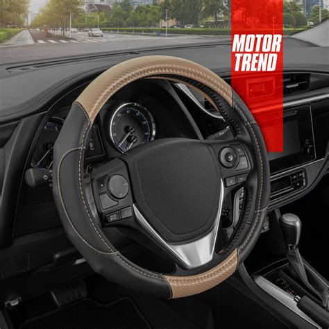 Motor Trend GripDrive Carbon Fiber Series Steering Wheel Cover For