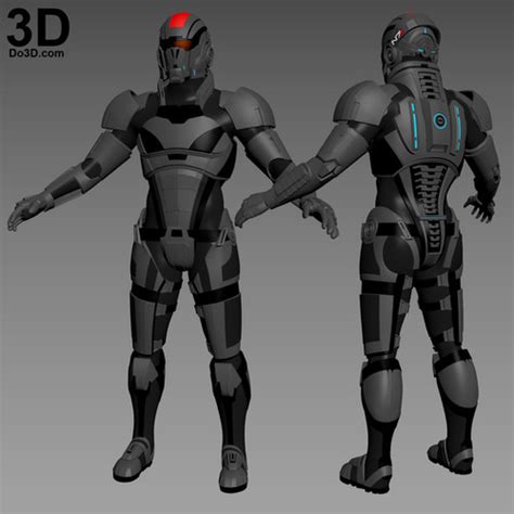 N7 Commander Shepard Armor Mass Effect Andromeda 3d Model Project