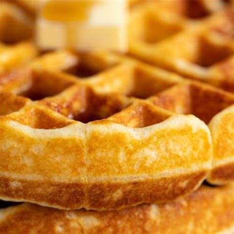 Perfectly Easy Homemade Waffle Recipe Cafe Delites