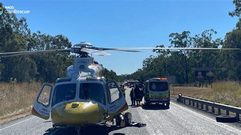 Benaraby Crash Bruce Highway Closed After Trucks Car Collide The