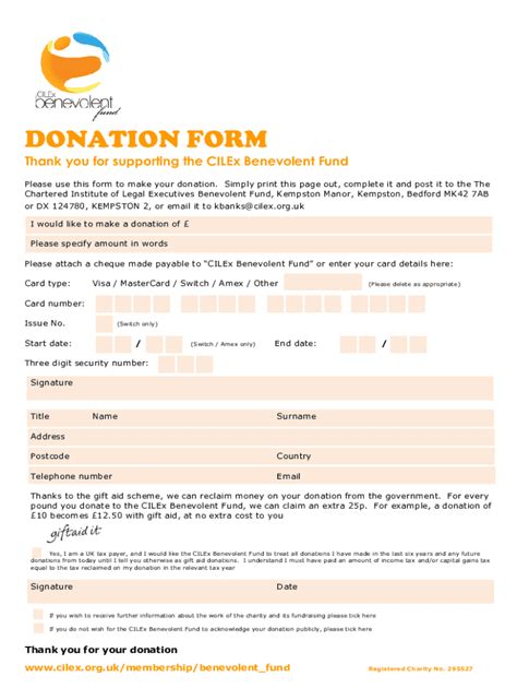 Fillable Online CILEx Benevolent Fund Application Form Fax Email Print