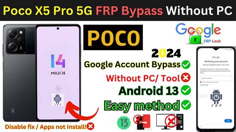 POCO X5 Pro 5G FRP Bypass Without PC All Poco MIUI 14