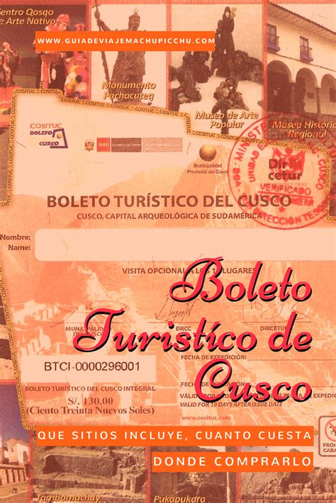 Que Es El Boleto Tur Stico De Cusco