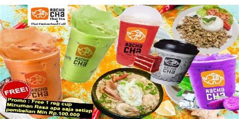 Daftar Harga Menu Delivery Rachacha Thai Tea And Thai Fusion Food Nusa