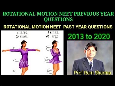 Rotational Motion Previous Year Questions Video Lecture Neet